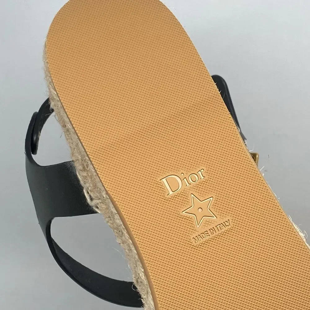 Christian Dior Dioriviera Marine Espadrille Sandals size 41